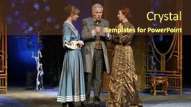  Presentation with theater stage - Presentation theme with moscow-sep-14-2017 background and a tawny brown colored foreground