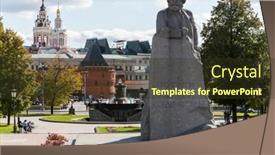  Presentation with karl marx - Slide set with moscow-sep-17-the-monument background and a tawny brown colored foreground