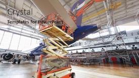  Presentation with aircraft repair - Cool new PPT layouts with moscow-sep-22-repair backdrop and a coral colored foreground