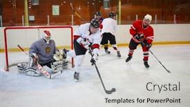 Presentation with ice hockey - 