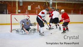 Presentation with ice hockey - 