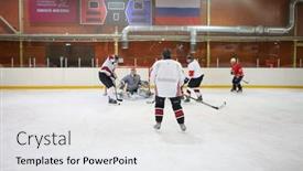  Presentation with ice hockey - 