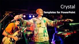  Presentation with reggae - PPT layouts with moscow-september-16-roman-semenov background and a black colored foreground