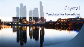  Presentation with third - Colorful presentation theme enhanced with moscow-september-17-the-moscow backdrop and a sky blue colored foreground