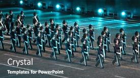  Presentation with orchestra - Theme with moscow-september-4-orchestra background and a dark gray colored foreground