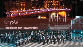  Presentation with orchestra - PPT layouts with moscow-september-4-orchestra background and a tawny brown colored foreground