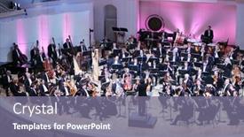  Presentation with orchestra - Amazing slides having moscow-september-8-iv-grand backdrop and a gray colored foreground