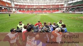  Presentation with farewell - Slides featuring moscow-september-9-reporters-attack background and a  colored foreground