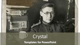  Presentation with 1950s - PPT theme enhanced with moscow-ussr-circa-1950s background and a gray colored foreground