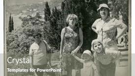  Presentation with 1970s - Cool new slide deck with moscow-ussr-circa-1970s backdrop and a gray colored foreground