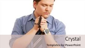  Presentation with frames isolated on white brown - Amazing PPT layouts having moses - portrait of a praying man backdrop and a soft green colored foreground