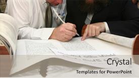  Presentation with moses - Audience pleasing PPT layouts consisting of moses - synagogue and roll torah backdrop and a mint green colored foreground