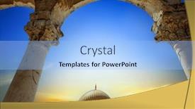  Presentation with jerusalem - Slides featuring mosque-dome-of-the-rock and a  colored foreground