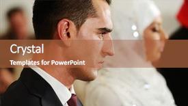  Presentation with mosque - Theme enhanced with mosque during a wedding background and a red colored foreground