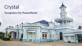  Presentation with architecture mosque - Amazing presentation theme having american flag usa national flag backdrop and a red colored foreground