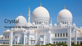  Presentation with abu dhabi united arab emirates - Colorful PPT layouts enhanced with mosque in abu dhabi unite backdrop and a  colored foreground