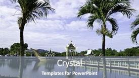  Presentation with mosque - Presentation design consisting of mosque in brunei sultan omar background and a gray colored foreground