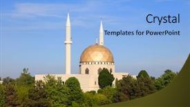  Presentation with bible usa - Amazing theme having mosque near toledo in usa backdrop and a light blue colored foreground