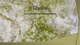  Presentation with moss - PPT layouts with moss growing on the concrete background and a mint green colored foreground