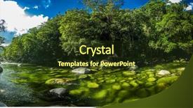  Presentation with queensland - Colorful PPT theme enhanced with mossman gorge - river in daintree backdrop and a tawny brown colored foreground