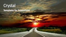  Presentation with asphalt road - Amazing presentation having most asphalt road shallow depth backdrop and a violet colored foreground