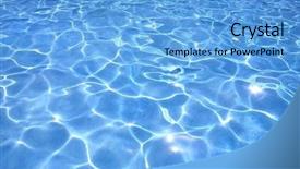  Presentation with clear water - PPT layouts consisting of most beautiful clear pool water background and a light blue colored foreground