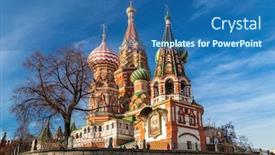  Presentation with architectural - PPT theme featuring most-famous-architectural-place background and a ocean colored foreground