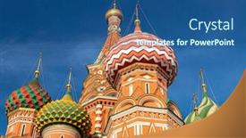  Presentation with architectural - Cool new PPT theme with most-famous-architectural-place backdrop and a ocean colored foreground