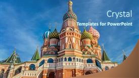  Presentation with architectural - Amazing PPT theme having most-famous-architectural-place backdrop and a ocean colored foreground