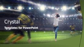  Presentation with entertainment - Slide deck with most-impressive-entertainment-technologies-mixed background and a dark gray colored foreground