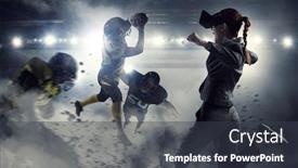  Presentation with entertainment - Beautiful theme featuring most-impressive-entertainment-technologies-mixed backdrop and a dark gray colored foreground