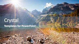  Presentation with tourism the lowest point on the earth - Presentation theme consisting of most popular tourist attraction discover background and a seafoam green colored foreground