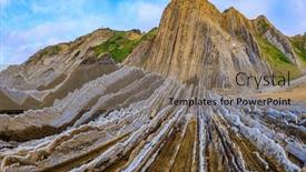  Presentation with beach rocks - Slide deck with most-unusual-beach background and a  colored foreground