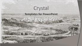  Presentation with old - Beautiful slide set featuring mostaganem-old-view-algeria-created backdrop and a light gray colored foreground