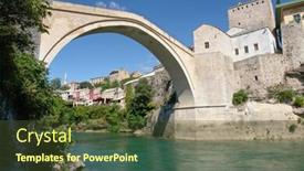  Presentation with bosnia - Colorful slide deck enhanced with mostar-bridge-mostar-bosnia-herzegovina backdrop and a tawny brown colored foreground