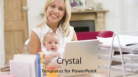  Presentation with mother baby animation - Amazing PPT layouts having mother and baby in home backdrop and a  colored foreground