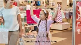  Presentation with mother and doula during labor - Beautiful theme featuring mother and daughter are happy about purchases in a fashion boutique during sale backdrop and a coral colored foreground