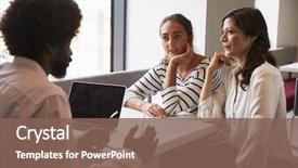  Presentation with daughter - Colorful PPT theme enhanced with mother and daughter meeting backdrop and a violet colored foreground