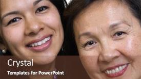  Presentation with sharing love - Beautiful presentation theme featuring mother and daughter sharing a moment love bonding family backdrop and a tawny brown colored foreground