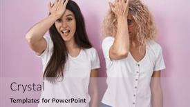  Presentation with memory - Presentation enhanced with mother-and-daughter-standing-together background and a lemonade colored foreground