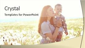  Presentation with filipino child playing - Audience pleasing slide deck consisting of mother and her child playing backdrop and a white colored foreground