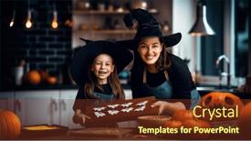  Presentation with mother child - Theme having mother-and-her-daughter-having and a tawny brown colored foreground