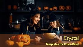  Presentation with mother child - Slide set featuring mother-and-her-daughter-having and a tawny brown colored foreground