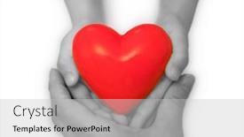  Presentation with family valentine - PPT theme enhanced with mother-and-kid-holding-red background and a  colored foreground