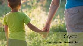  Presentation with neonatal nurse baby hand mother - PPT layouts having mother and son holding hand background and a yellow colored foreground