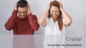  Presentation with migraine - Presentation featuring mother-and-son-standing-together background and a light gray colored foreground