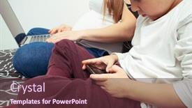  Presentation with stuck - Beautiful PPT theme featuring mother-and-son-stuck backdrop and a tawny brown colored foreground