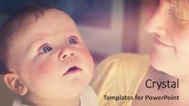  Presentation with effect - Slide set with children tv effects - mother and son together background and a lemonade colored foreground