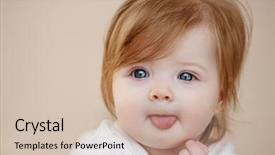  Presentation with love mother - Cool new PPT theme with mother baby and love backdrop and a soft green colored foreground