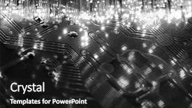  Presentation with fiber reinforced polymer - PPT theme consisting of mother board - fiber optics background with lots background and a dark gray colored foreground